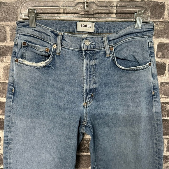 Agolde 90'S PINCH WAIST HIGH RISE STRAIGHT jeans IN NAVIGATE - Picture 3 of 11